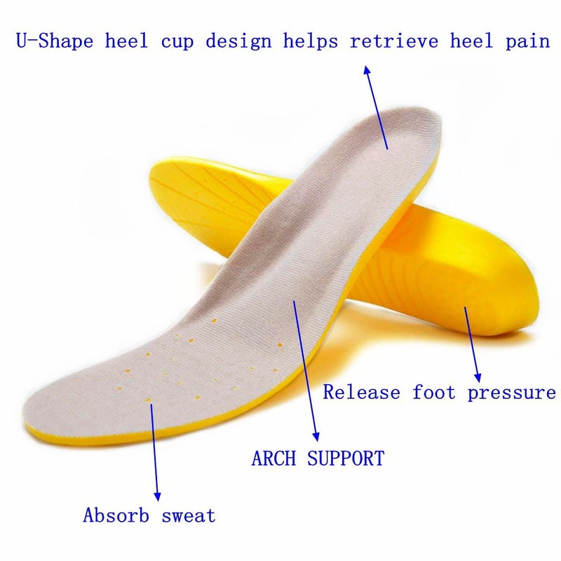 Amitataha Shoe Insoles  Memory Foam Insoles  Providing Excellent Shock Absorption and Cushioning for Feet Relief  Comfortable Insoles for Men and Women for Everyday Use  S [US M: 4-6/W: 5-7] - Image 5